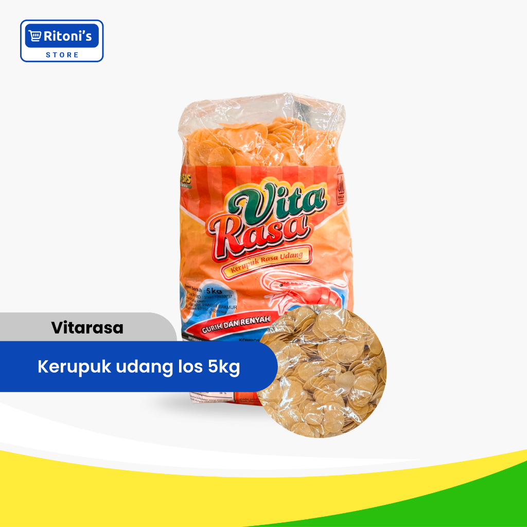Vitarasa Kerupuk Udang Los 5kg (Bisa Repack)