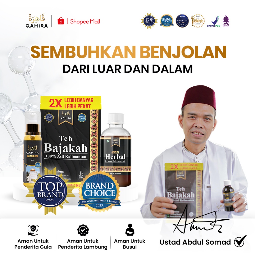 Qahira Obat Herbal Kista Lipoma Tanpa Operasi Untuk Benjolan Kelenjar Aman Halal BPOM