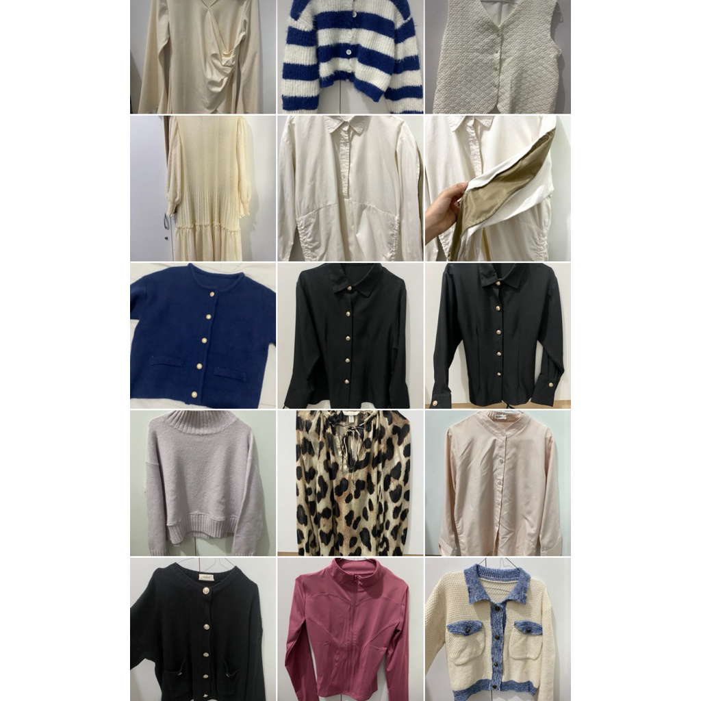 PRELOVED - Cardigan Kemeja Blouse Outer Sweater hnm soma gic gracias label nomo kiyorawears zara str