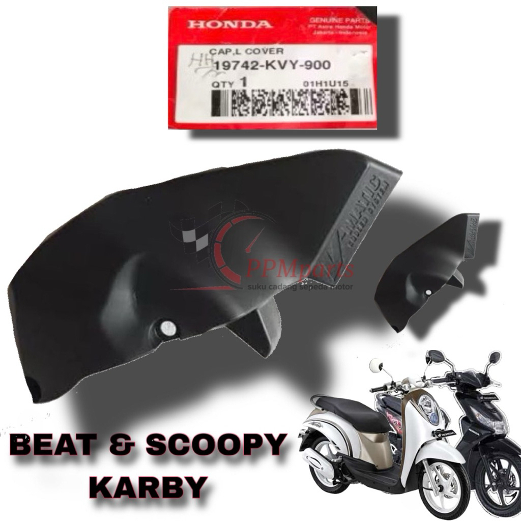 19742-KVY-900 cover cvt cap L duct keongan tutup CVT honda beat bit karbu original ahm honda