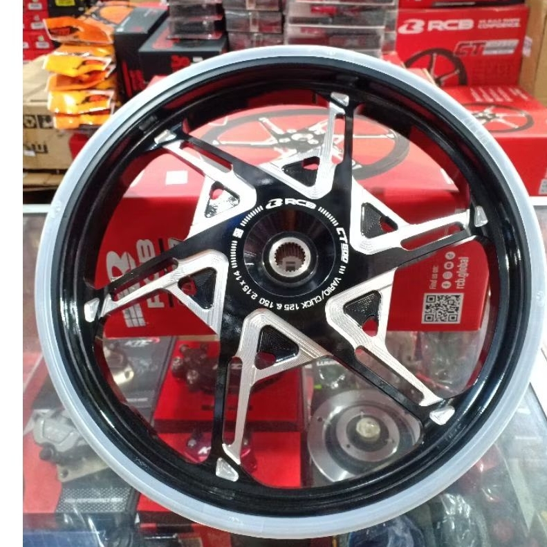 velg rcb CT600 mio sporty 160x185x14 / velag racing cnc RCB ct 600 mio smile/ mio soul karbu/ fino c