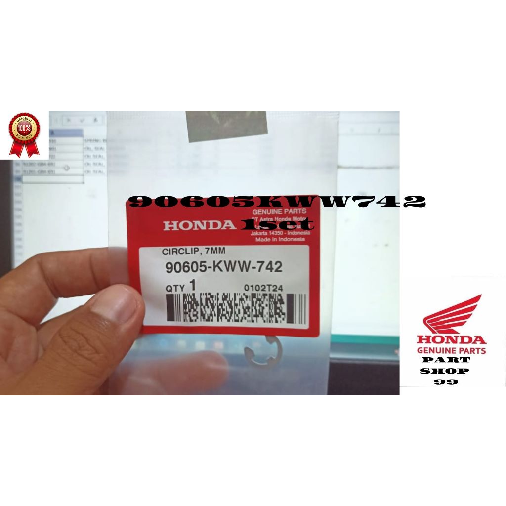 ORI-Circlip 7MM- Honda Revo FI (1set) 90605KWW742