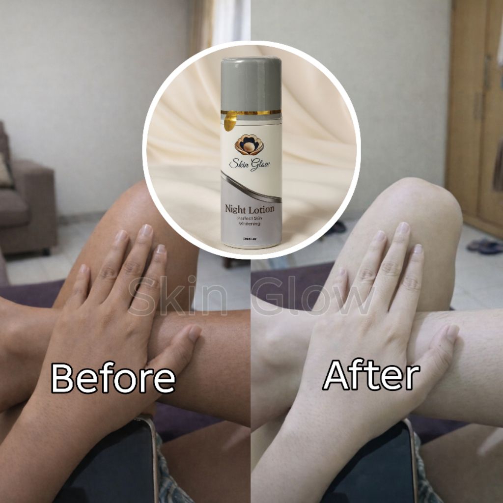 Skin Glow Night Lotion HB Malam Ultimate Glow 7X Lebih Cepat Body Whithening Lotion Handbody Pemutih