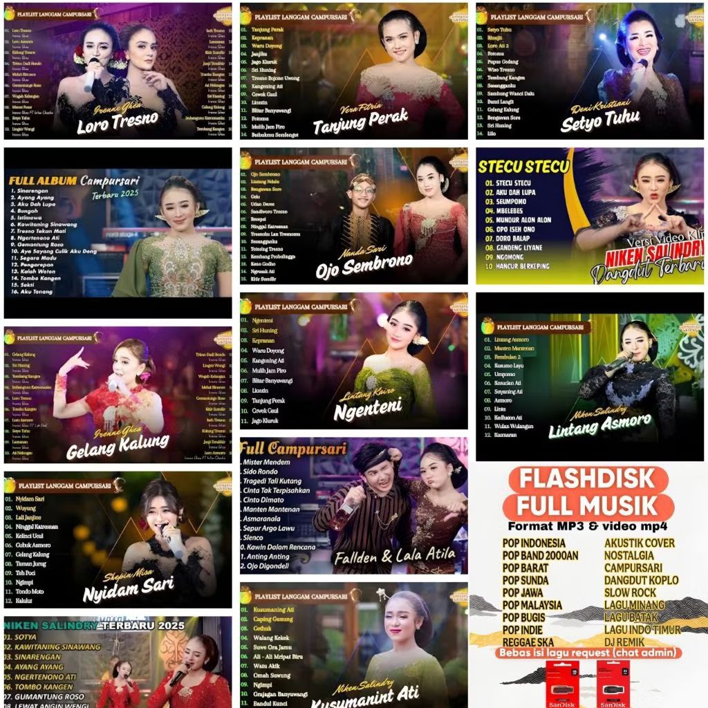 PROMO FLASH DISK LAGU CAMPURSARI KOPLO TERBARU FULL ALBUM TERPOPULER - FLASH DISK LAGU INDONESIA MP3