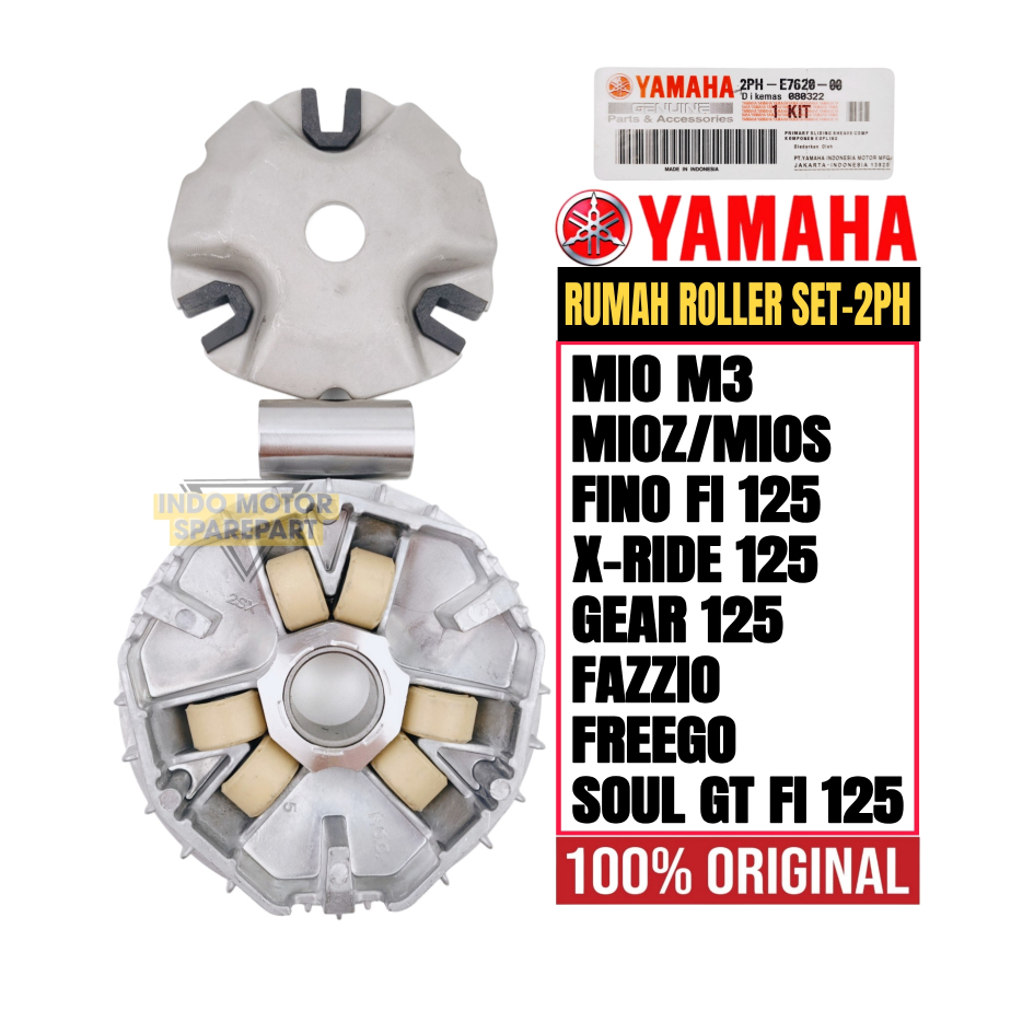 RUMAH ROLLER SET ASSY 2PH ORIGINAL YAMAHA MIO M3,MIO Z,MIO S,FINO F1 125,X-RIDE 125,GEAR 125,FAZZIO,
