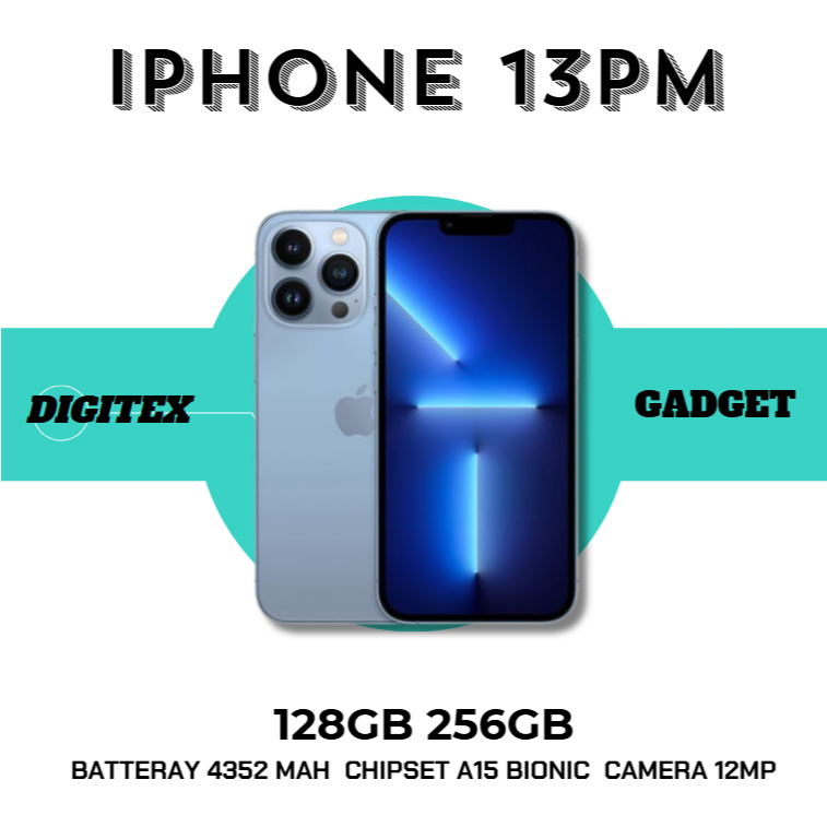 IPHONE 13 PRO MAX 128GB 256GB SECOND ORI FULLSET MULUS GOOD CONDITION