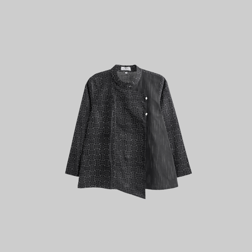 Atasan Batik Lurik Wanita Agni / Blouse Batik Wanita / Baju Batik Kantor