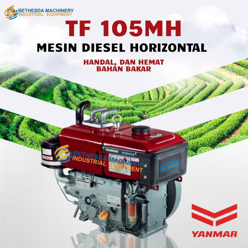 Yanmar Diesel 10.5 HP / 10.5PK  Penggerak Yanmar TF 105 MH-di Hopper
