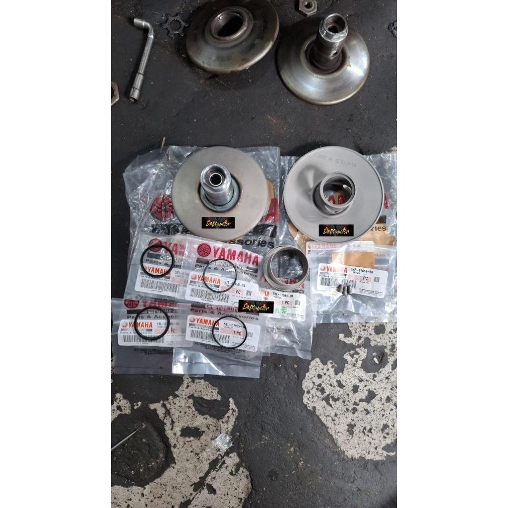 Pully pulley set 1set mio sporty mio smile mio soul nouvo original yamaha pulley cowok pully cewek c