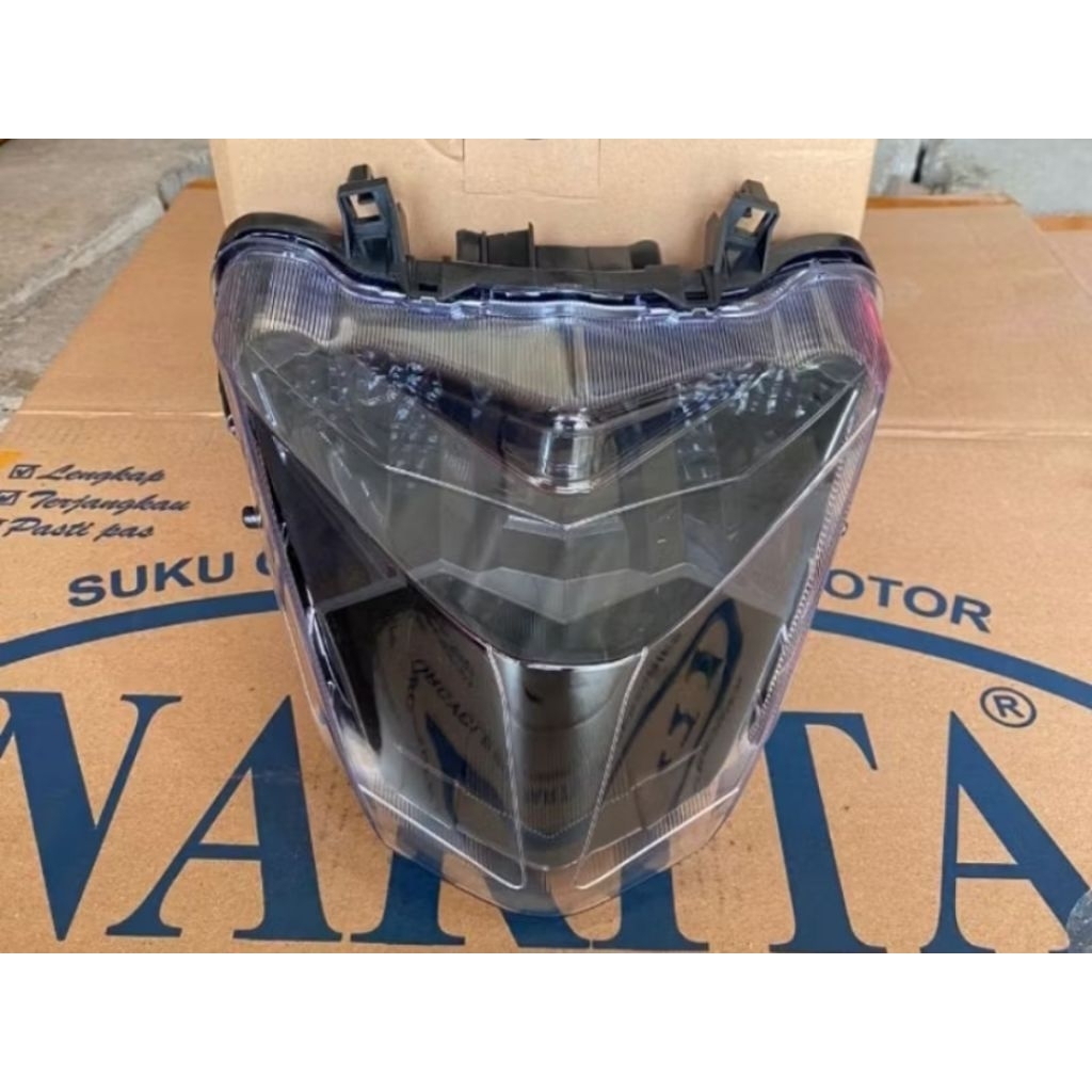 headligt Reflektor Lampu Utama Lampu Depan Motor Beat ESP Beat Street THN 2018_2019 Hitam Smoke MURA