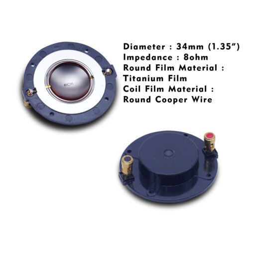 Spul Tweeter RCX RC-34.2 Original - Voice Coil Driver 34.4mm N350 BMA RCF Suku Cadang Twitter High Q