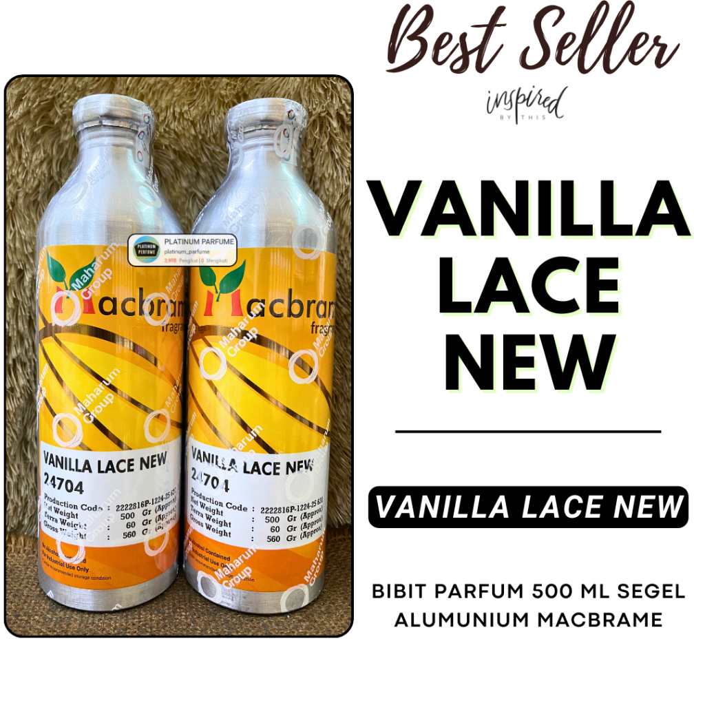 Bibit Parfum VA LACE NEW ( 500 ML SEGEL ALUMUNIUM ) MACBRAME - Biang Parfum Murni Tahan Lama - VICTO