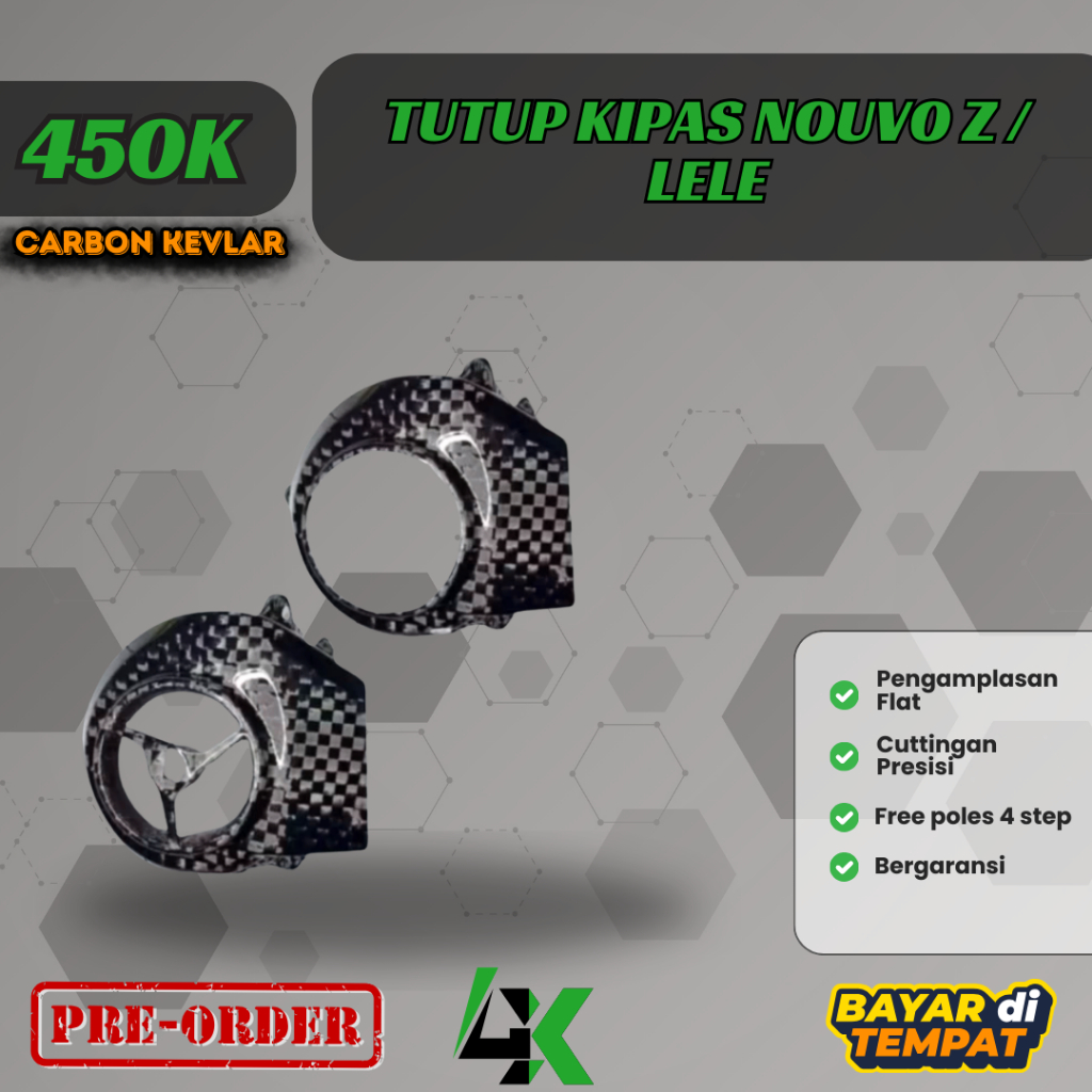 Tutup Kipas Pelindung Magnet Nouvo z Nouvo Lele Carbon kevlar / karbon fiber