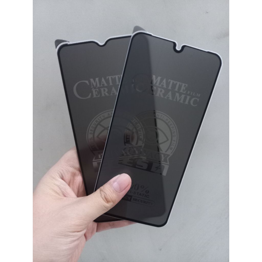 TEMPERED GLASS CERAMIK MATTE ANTI SPY REDMI 9C