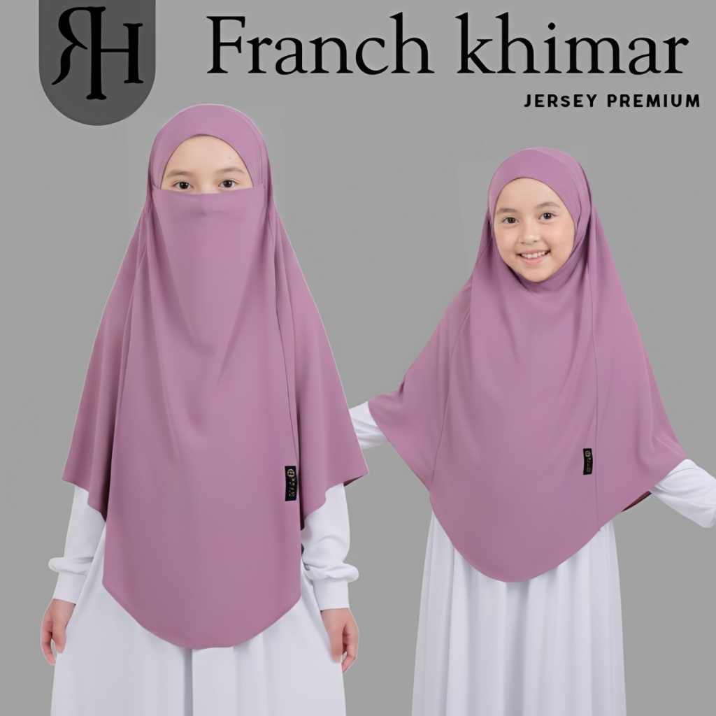 Termurah Hijab French Khimar Anak Jersey Premium I Hijab Cadar Anak