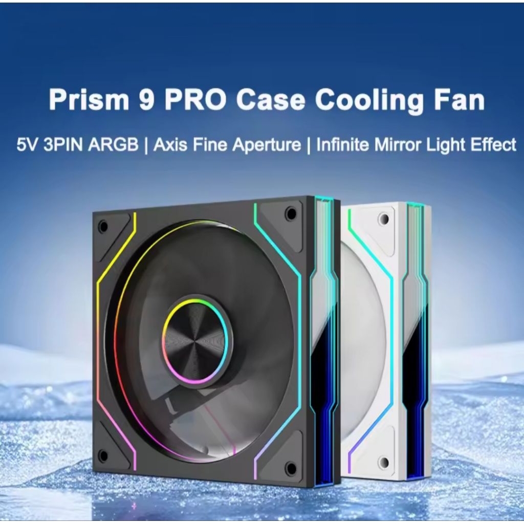 Fan Kipas 12cm Coolmoon Hifrost Prism 9 Pro Argb Pwm Casing PC