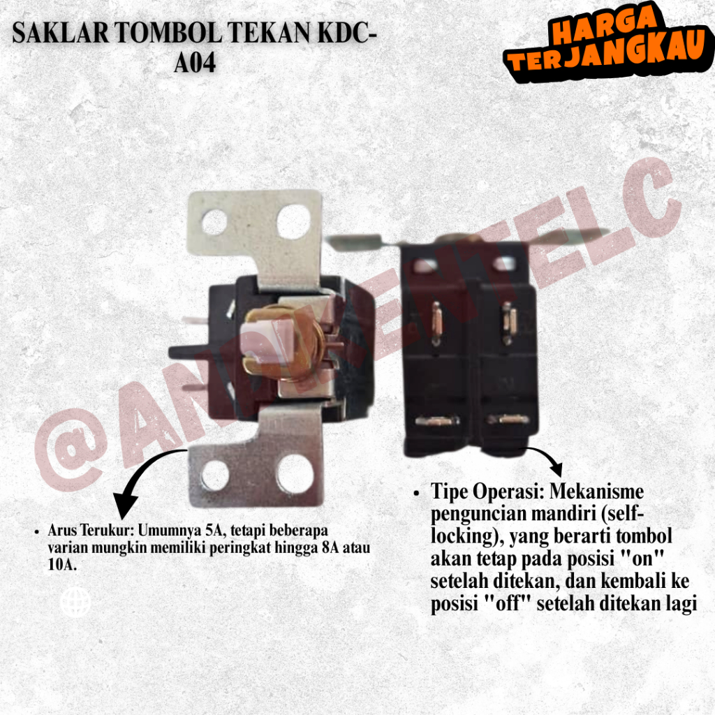 SAKLAR TOMBOL TEKAN KDC-A04