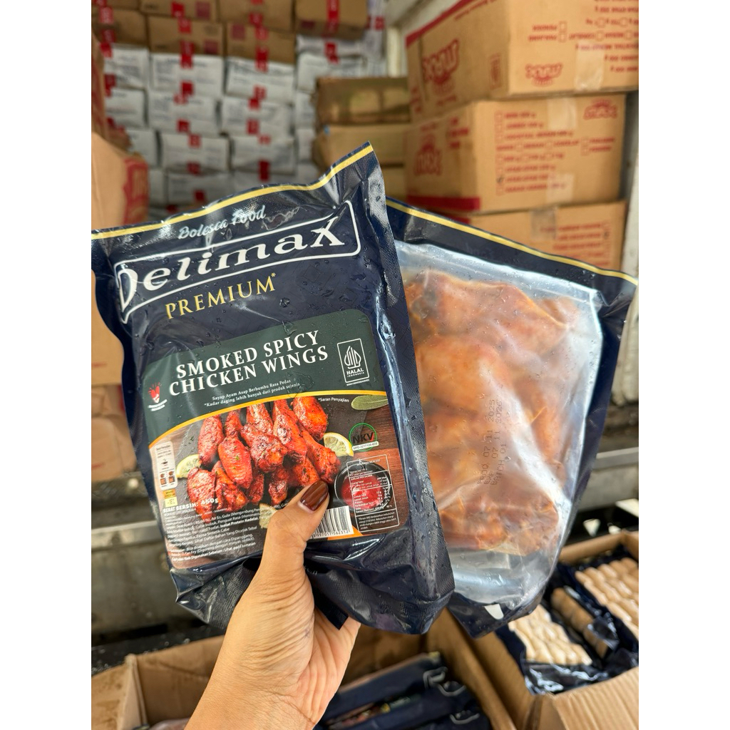 Delimax smoked spicy chicken wings 500gr
