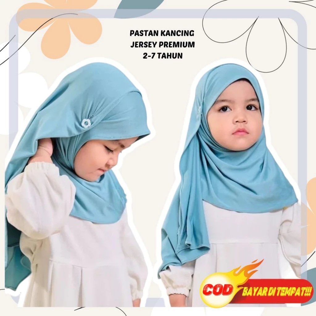 Promo Pashmina Anak Instan Warna Burgundy 2 Tahun Sampai 7 Tahun Pashmina Kaos Jilbab Hijab Instan