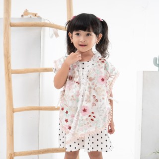 Delova Kids - RAYYA VEST Vol 2 Brukat Rompi Anak Renda Tille Kondangan Lebaran Pesta Korea Style Couple Mom