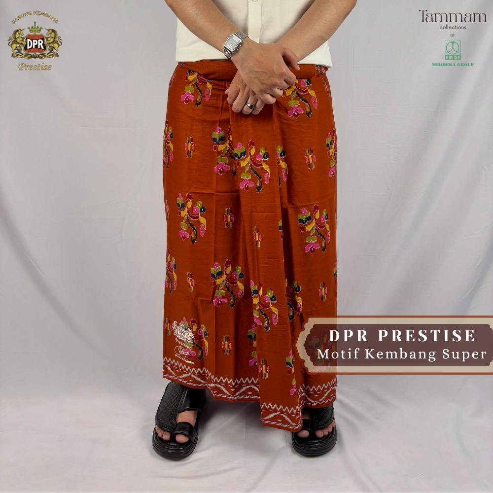 Sarung DPR PRESTISE Motif Kembang Super | Sarung Pria Dewasa Terbaru 2026 Bahan Lembut Anti Luntur