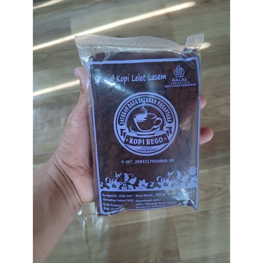 KOPI REGO LELET LASEM MURAH LEMBUT KOPI HITAM PEKAT GRANAT BREWOK RAJA KAPAL API KOPI LASEM