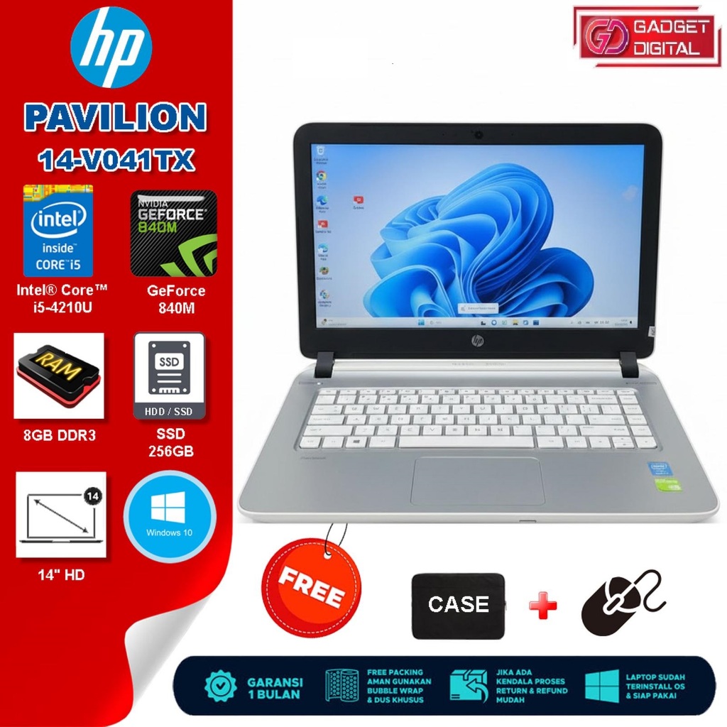 Laptop HP Pavilion 14 Core i5-4210U GeForce 840M | 8GB / SSD 256GB | 14" HD