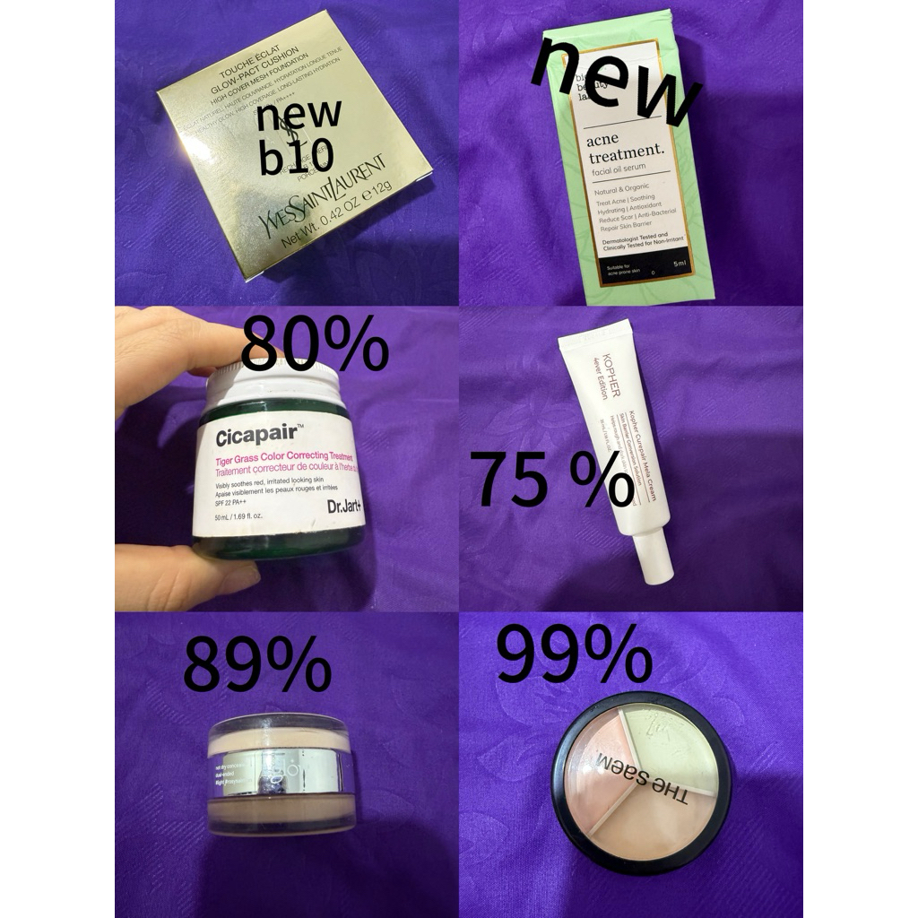 ysl cushion b10,biobeautylab, drjart ,the saem,kopher new&preloved skincare&makeup