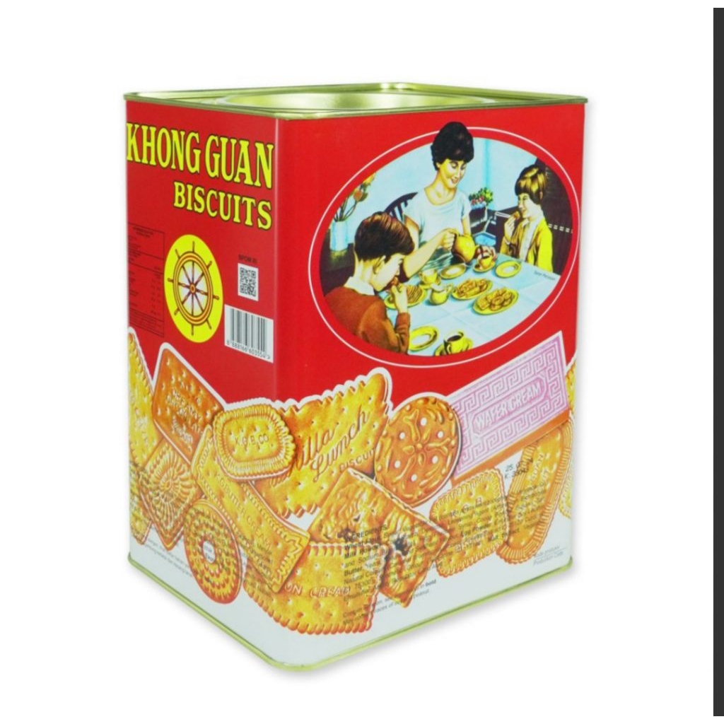 khongguan dan biskuit kemasan kalengan