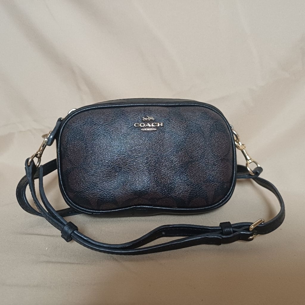 COC Tas Wanita Crossbody Hitam Kulit Mini Camera Bag