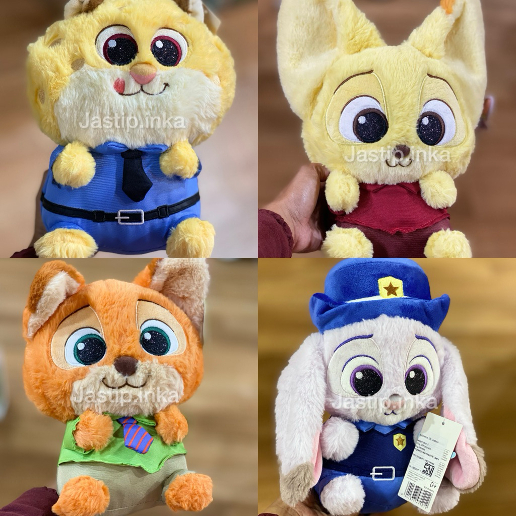 Miniso x Zootopia - Doll judy nick/ boneka judy nick zootopia
