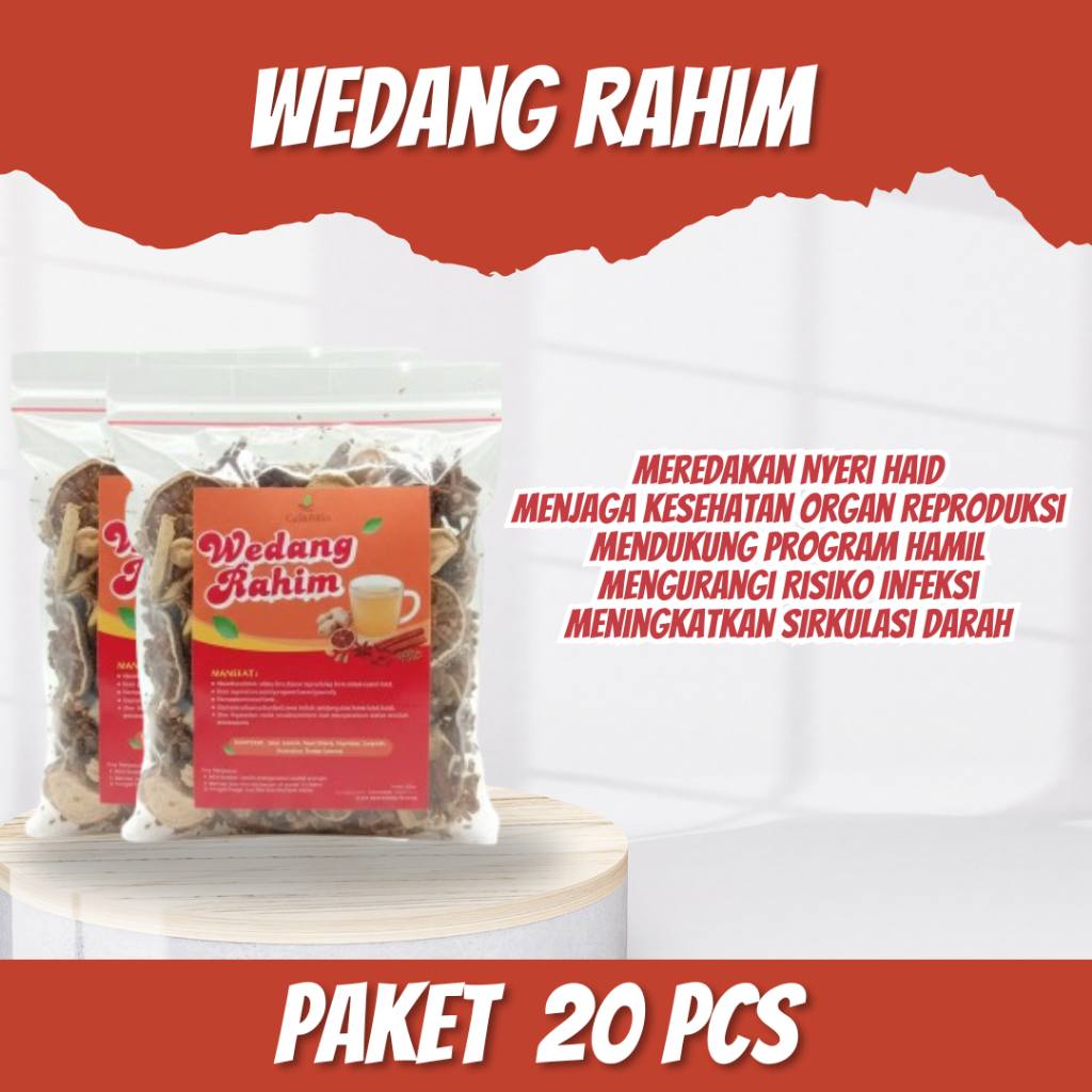 20 Pcs Wedang Ramuan JSR Menyehatkan  Rahim Lancar Haid PROMIL Herbal Rempah Alami