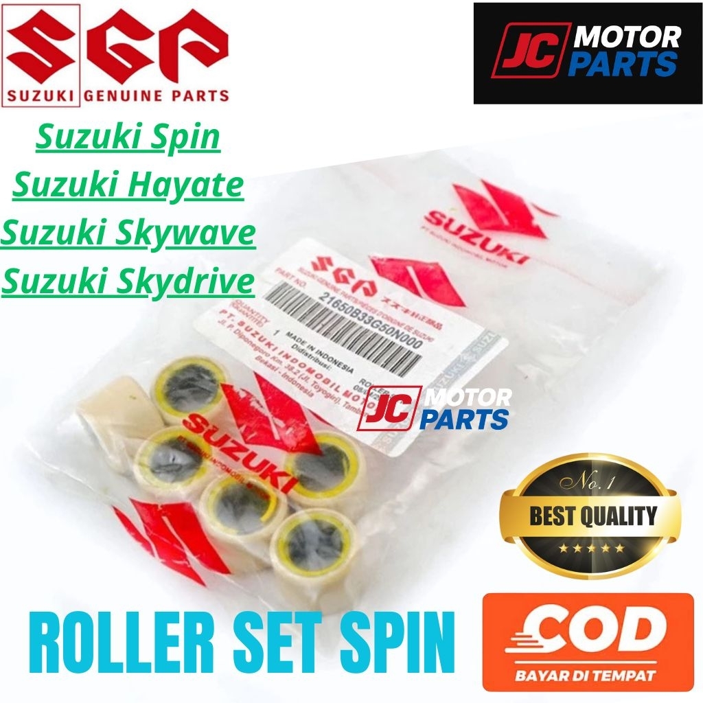 Roller Set Seper Motor Suzuki  Spin Hayate Skywave Skydrive 12 Gram Ori