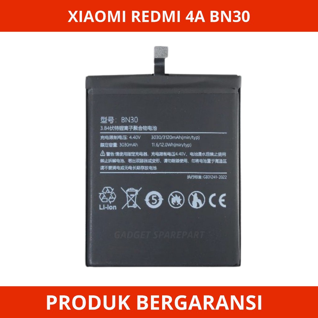 BATERAI XIAOMI REDMI 4A / BATERAI XIAOMI BN30