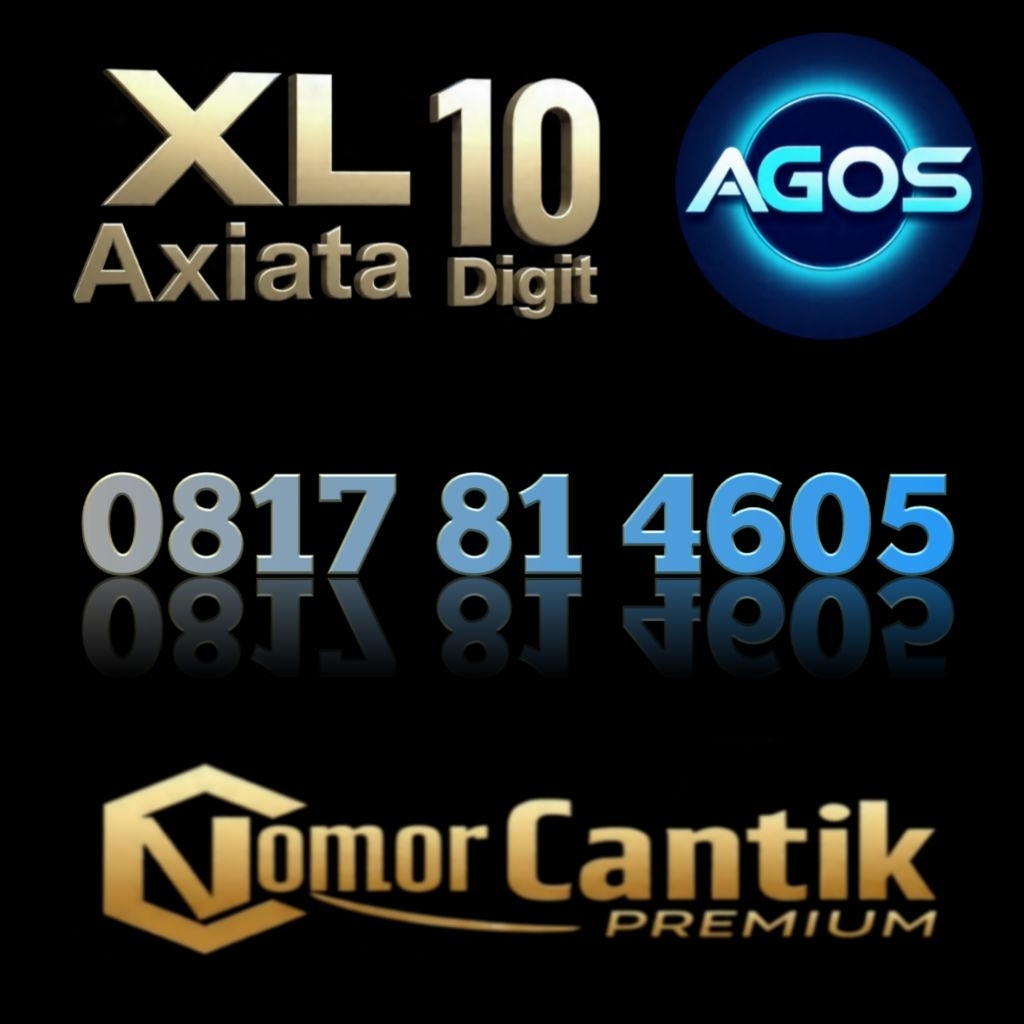 Nomor Cantik Premium Spesial Varian Angka Full Karakter AGOS Perdana XL 10 Digit Axiata Reguler Berk