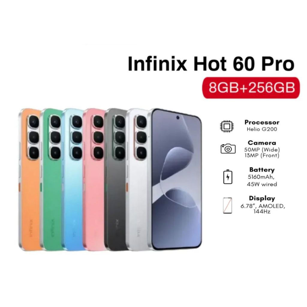 INFINIX HOT 60 PRO RAM 8/256 SECOND MATOT