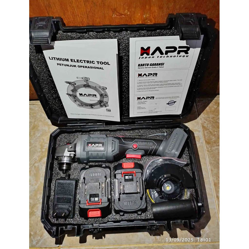 GERINDA  BATERAI CAS APR 22+ CORDLESS / GERINDA CAS APR