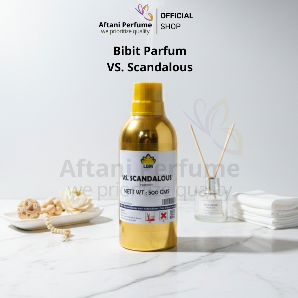Bibit Parfum V. Scandalous Murni Kemasan Segel 500gram - Bibit Parfum V. Scandalous LBM Fragrance