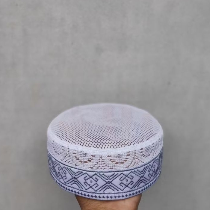 TERBARUkopiah hajir marawis , peci surut 3 jari/5cm,kopiah jaring lulu