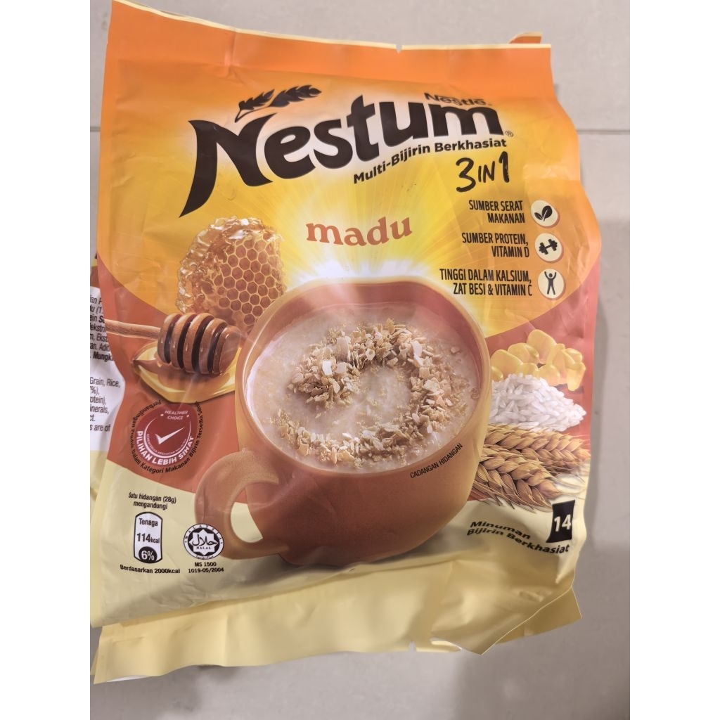 NESTLE NESTUM 3IN1 MALAYSIA MADU. NESTUM MADU. NESTUM MALAYSIA. NESTUM 3IN1. NESTUM SACHET. NESTUM O
