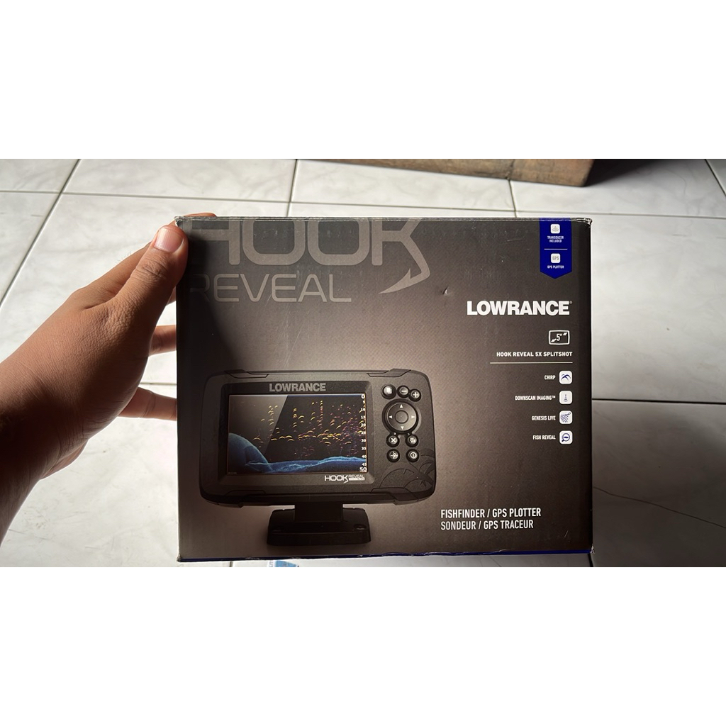 FISH FINDER LOWRANCE HOOK REVEAL 5x SPLITSHOOT