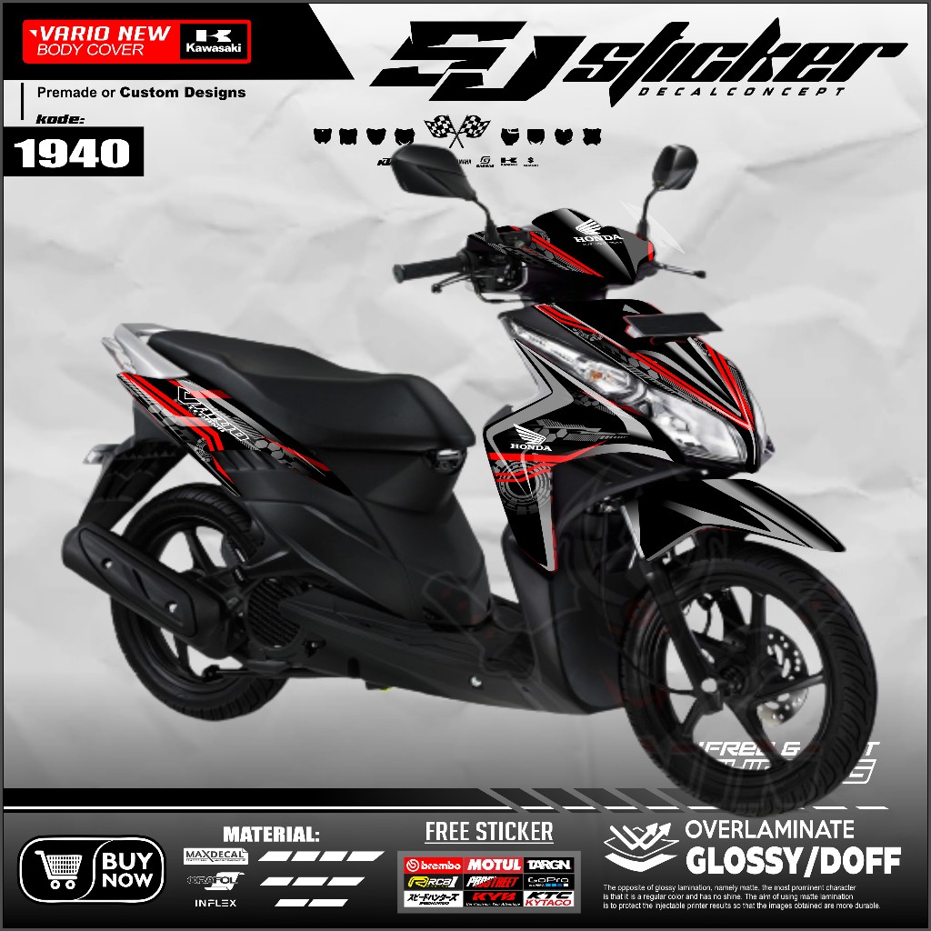 1940 ecal vario techno 110 aksesoris vario decal vario 110 karbu