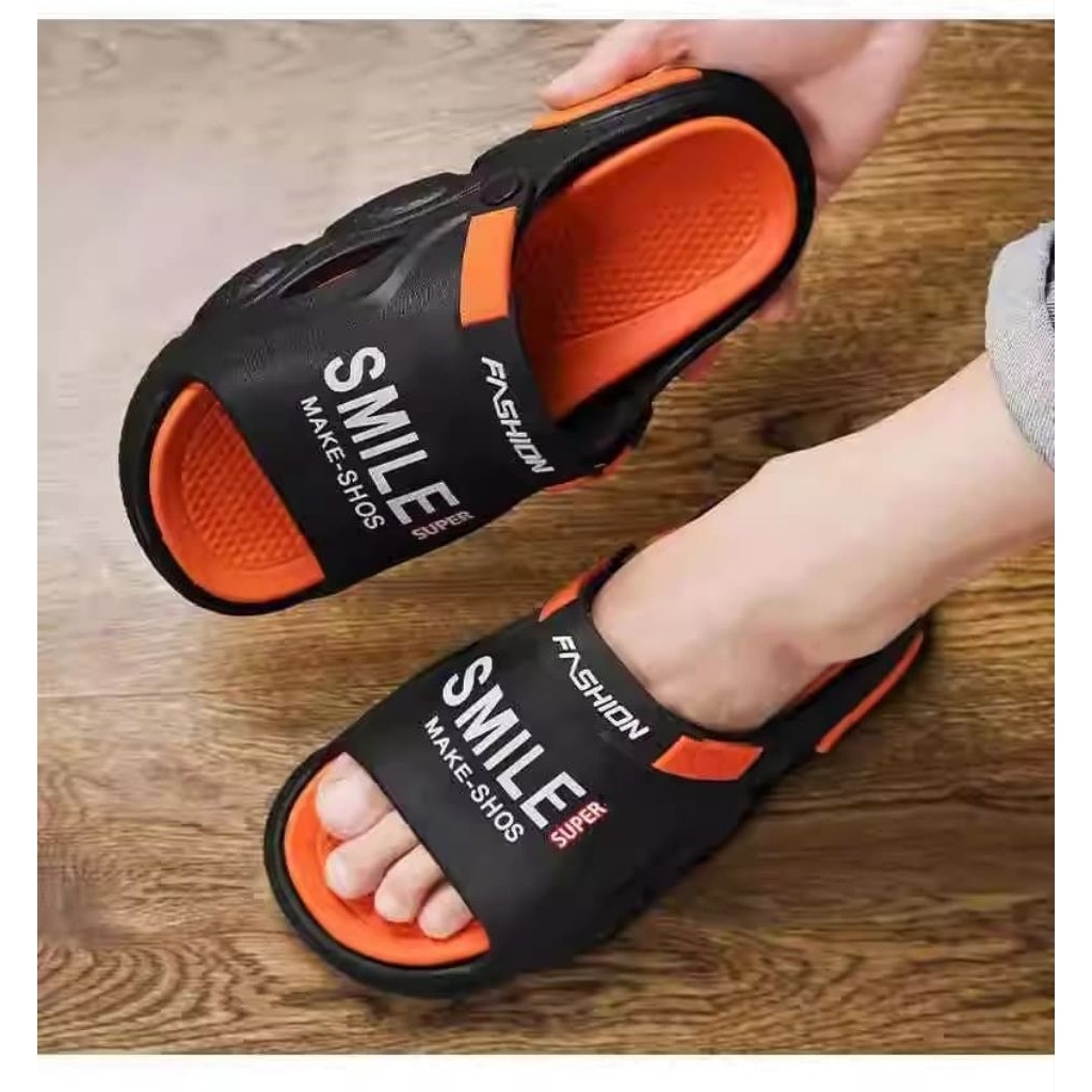 Sandal Pria/Wanita Sendal Karet untuk Pria/Wanita, Sendal Pantai, dengan Dasar yang Tebal