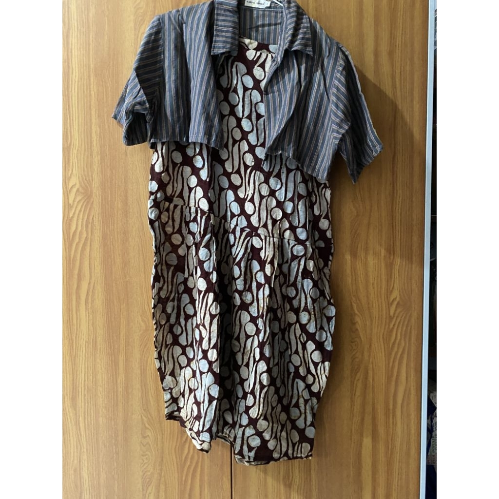 preloved midi dress batik