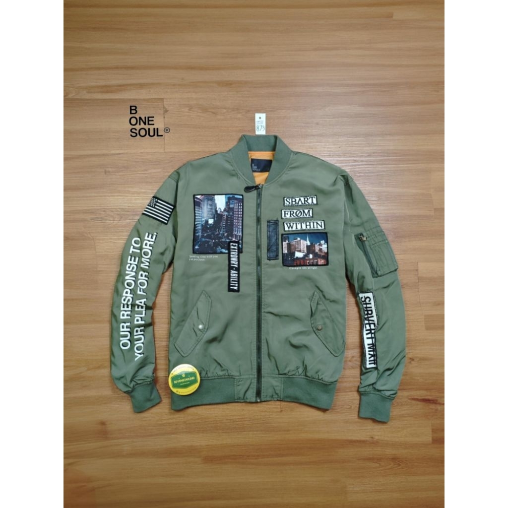 be one soul casual bomber jacket