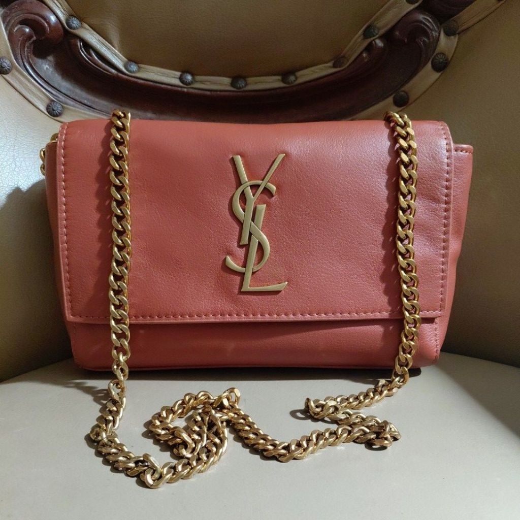 tas preloved / second *Ye eS eL* bisa bolak balik ( suede dan kulit ) size 20cm