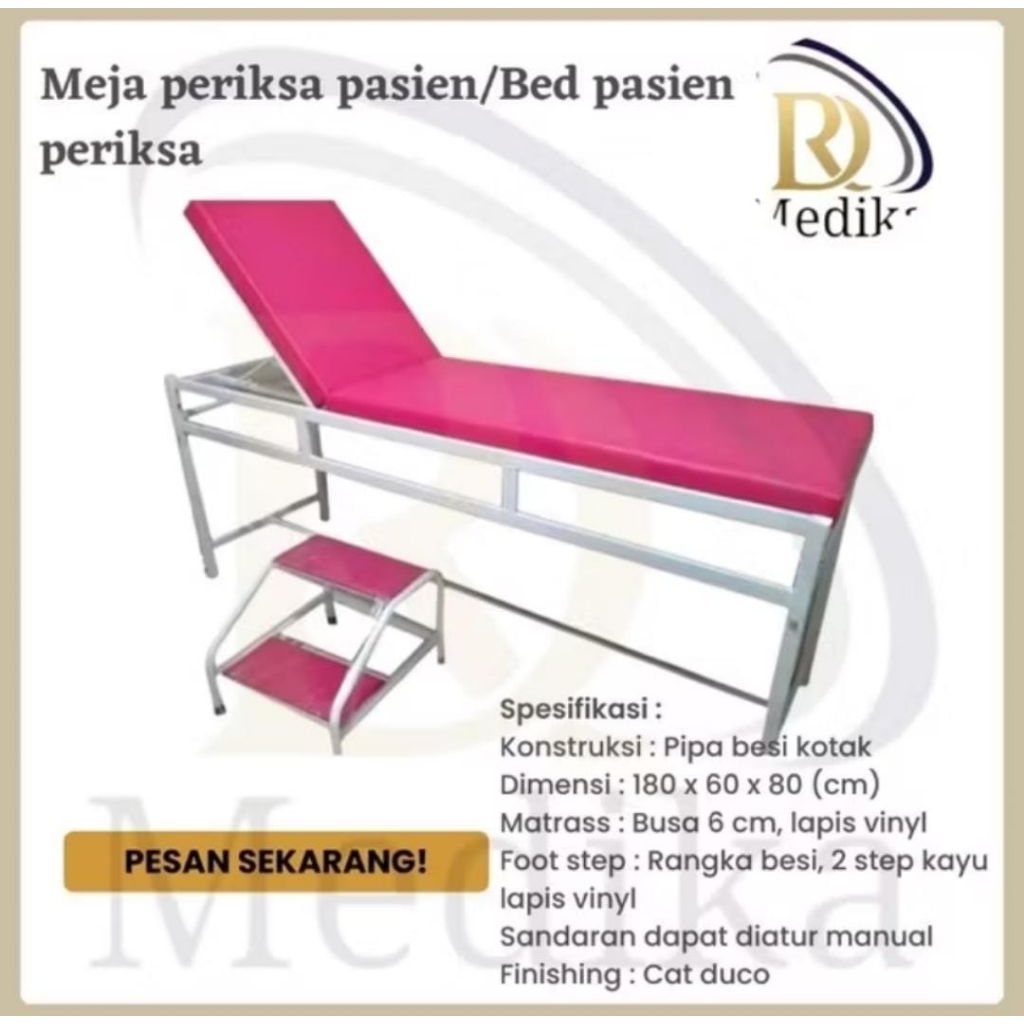 bed periksa/meja periksa pasien/bed pasien/bed UKS/bed periksa