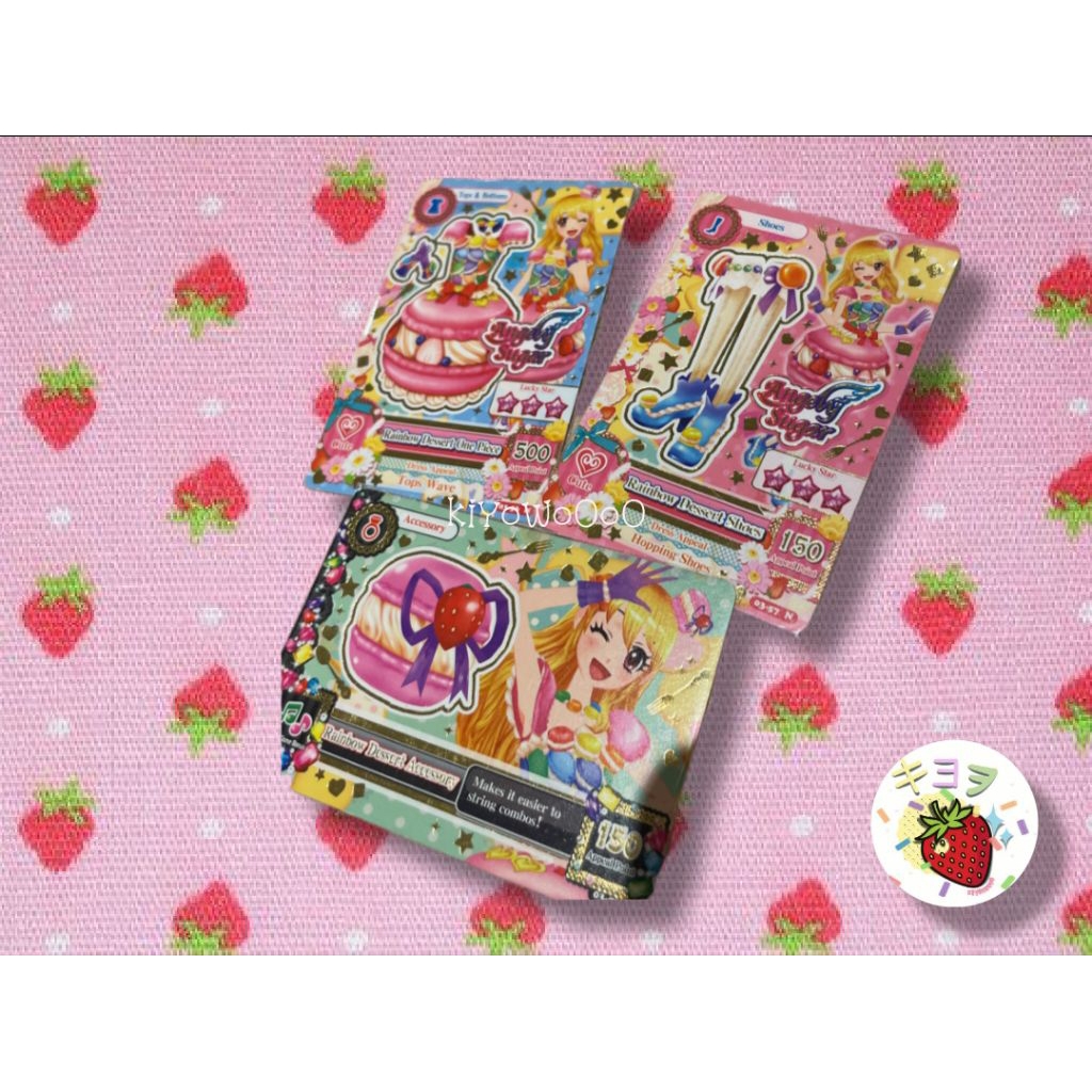 Kartu Aikatsu Ichigo Set Angely Sugar Rainbow Dessert