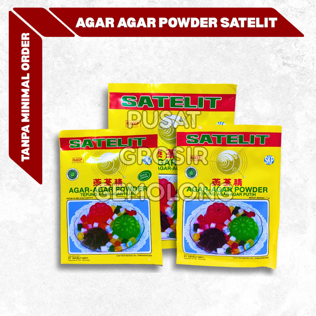 [SEDIA GROSIR] AGAR AGAR SATELIT 7gram SERAT KENYAL