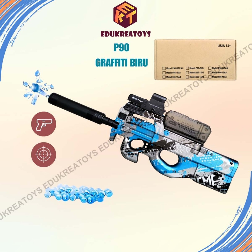 Mainan project P90 Otomatis dan manual Pajangan